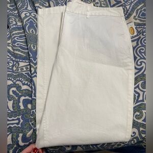talbots off white pants - size 18